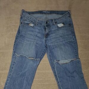 VINTAGE Y2K Old Navy distressed blue jeans